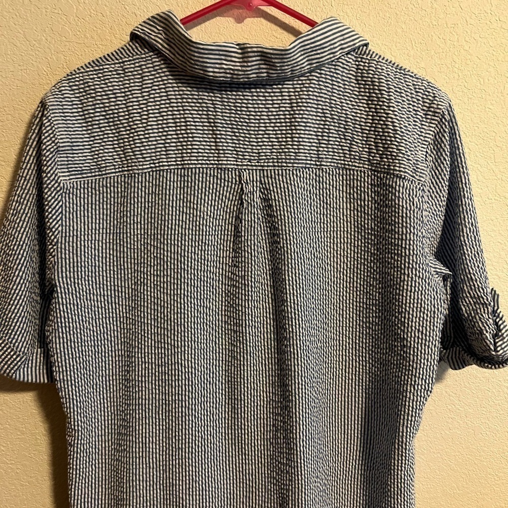 Karen Scott Striped Shirt Dress Size Large - Picture 10 of 10